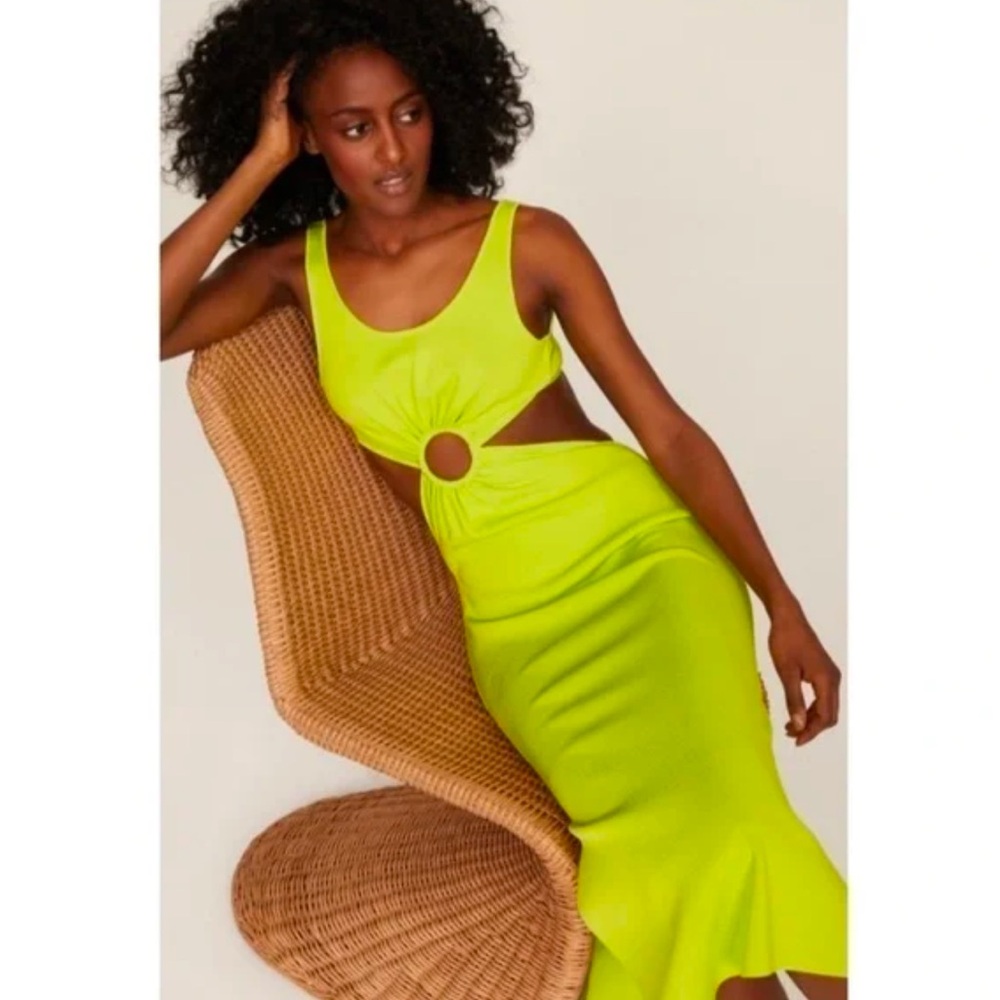Solid & Striped- The Bailey Dress in Pear